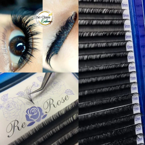 ขนตา ความงอนC ความหนา 0.03 mm. แบรนด์ Re Rose