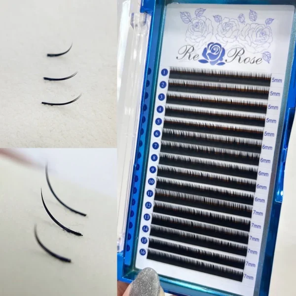 ขนตาล่าง ความงอน J ความหนา 0.10 แบรนด์ Re Rose