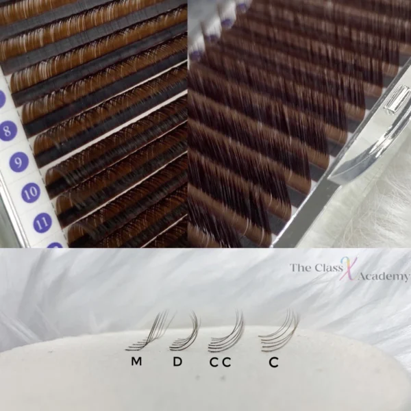 ขนตาสี น้ำตาล ขนตานิ่มเบา