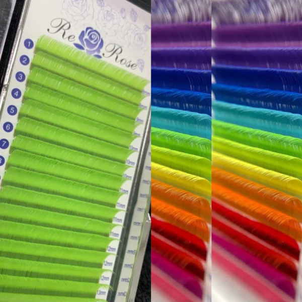 ขนตาสีเขียวมะนาว แบรนด์ RE ROSE