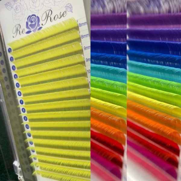 ขนตาสีเหลือง แบรนด์ RE ROSE