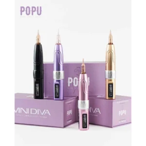 เครื่องสัก (ปูปู้) Popu MINI DIVA เครื่องสักไร้สาย จอแสดงผลดิจิตอล